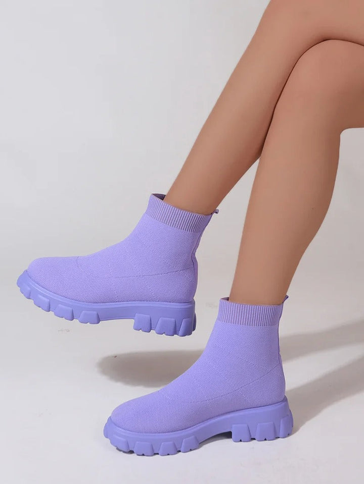 Levoire | Bottes En Filet Tendance Et Confortables Avec Semelle Haute Pour Femmes
