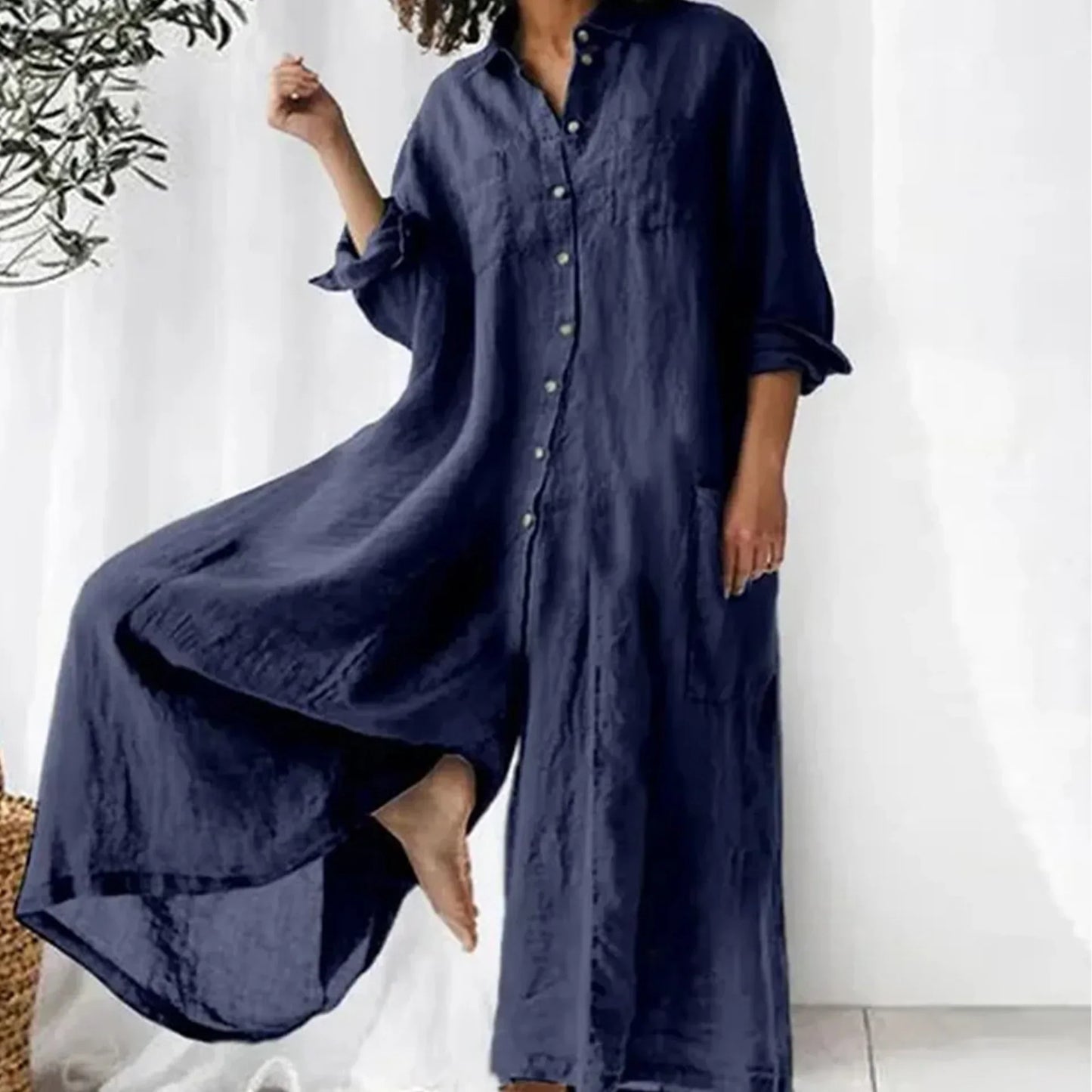 Levoire | Jum Jumpsuit Intemporel Pour Femmes Bleu foncé