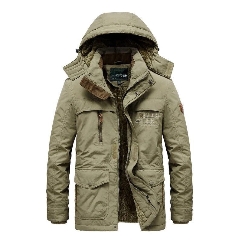Levoire | Manteau D'Hiver Confortable Pour Hommes Khaki