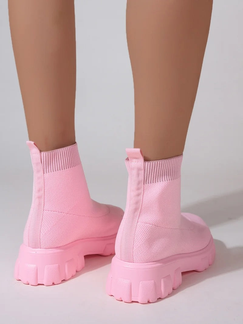 Levoire | Bottes En Filet Tendance Et Confortables Avec Semelle Haute Pour Femmes