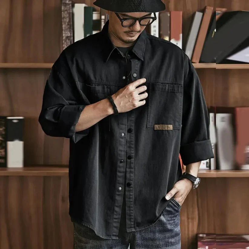 Levoire | Chemise Rento en plus grande taille Noir