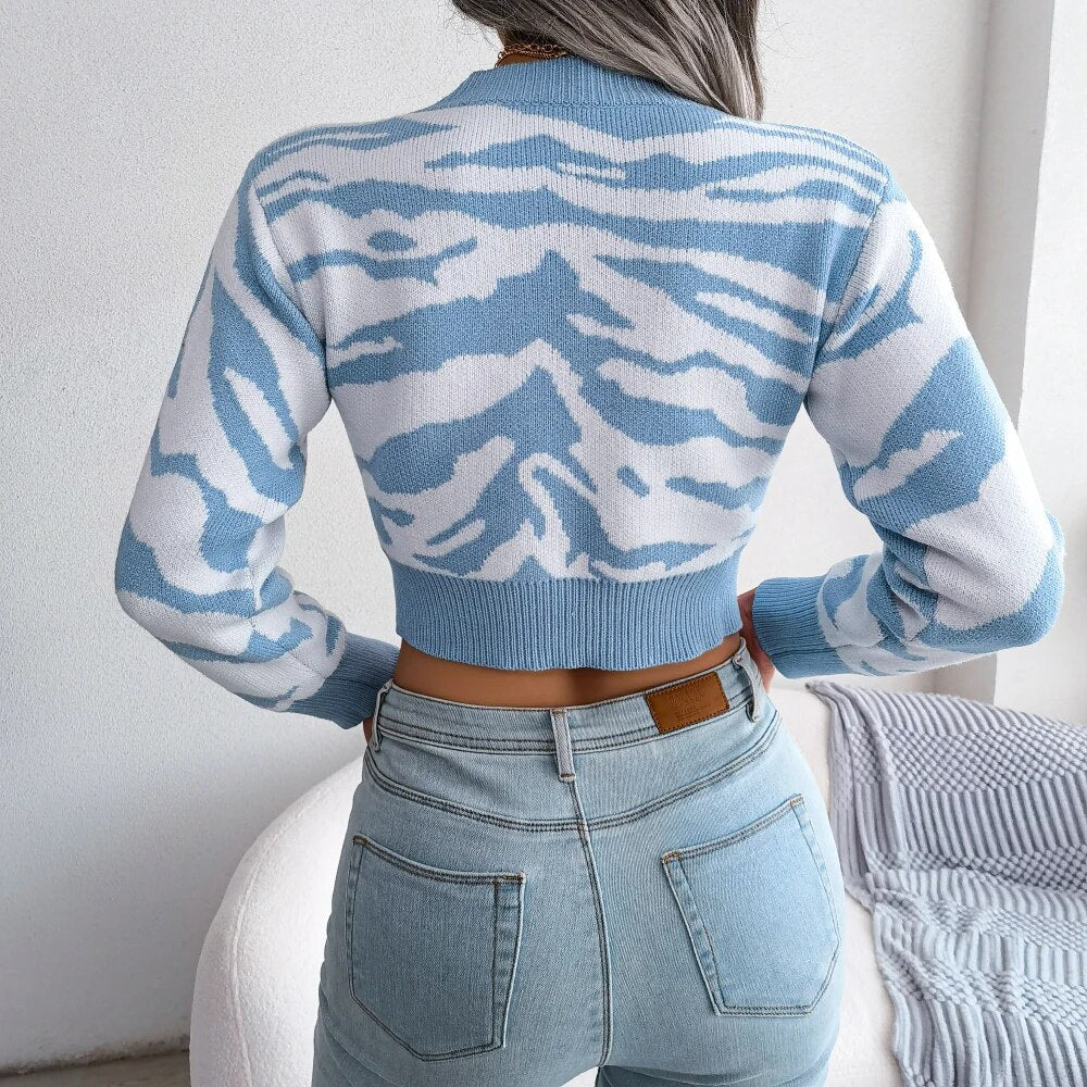Levoire | Pull À Rayures Avec Coupe Raccourcie