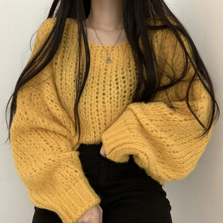 Levoire | Tricoté À Manches Amples une taille Jaune