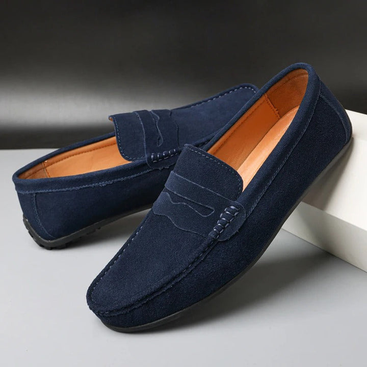 Levoire | Mocassins Élégants Bleu Dunkel
