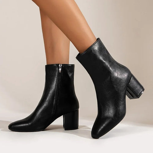 Levoire | Bottes Élégantes Pour Femmes Avec Un Large Talon Élégance Intemporelle & Confort Ultime