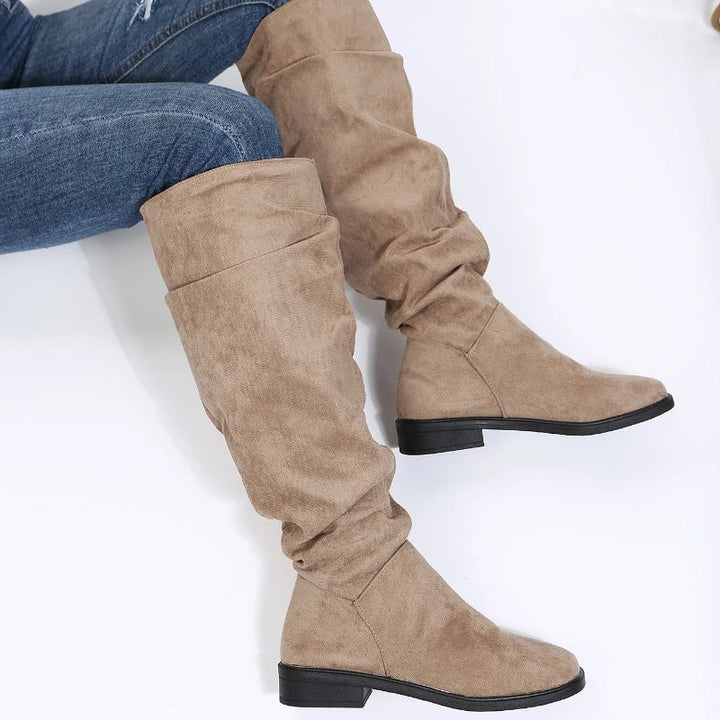 Levoire | Bottes Mi-Hautes Classiques À Bout Rond Pour Femmes