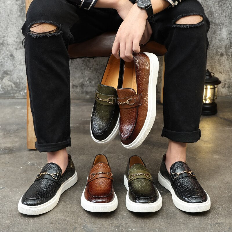 Levoire | NoirVert Ombre loafer