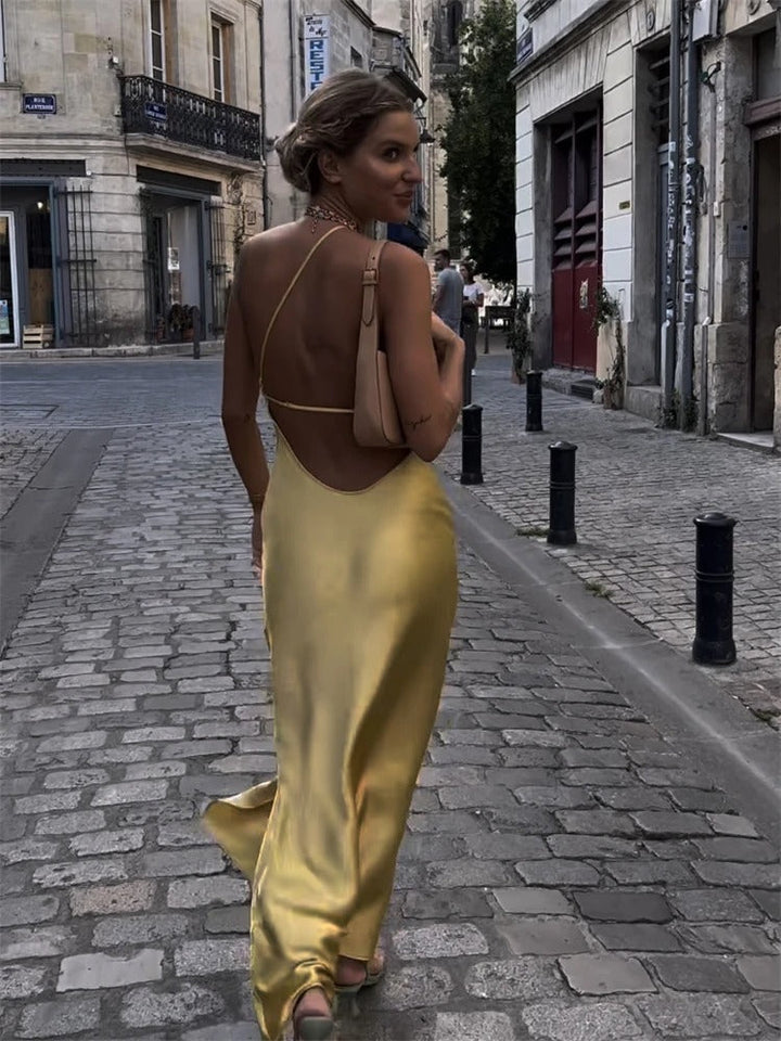 Levoire | Robe Midi Élégante Jaune