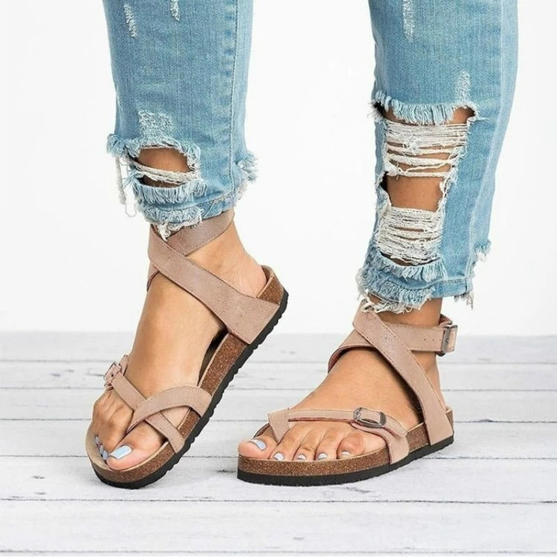 Levoire | Cuir Synthétique Sandales À Boucle