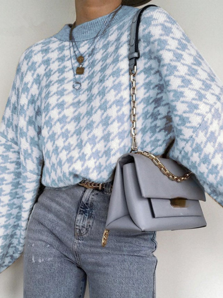 Levoire | Pull À Carreaux Bleu/Blanc L