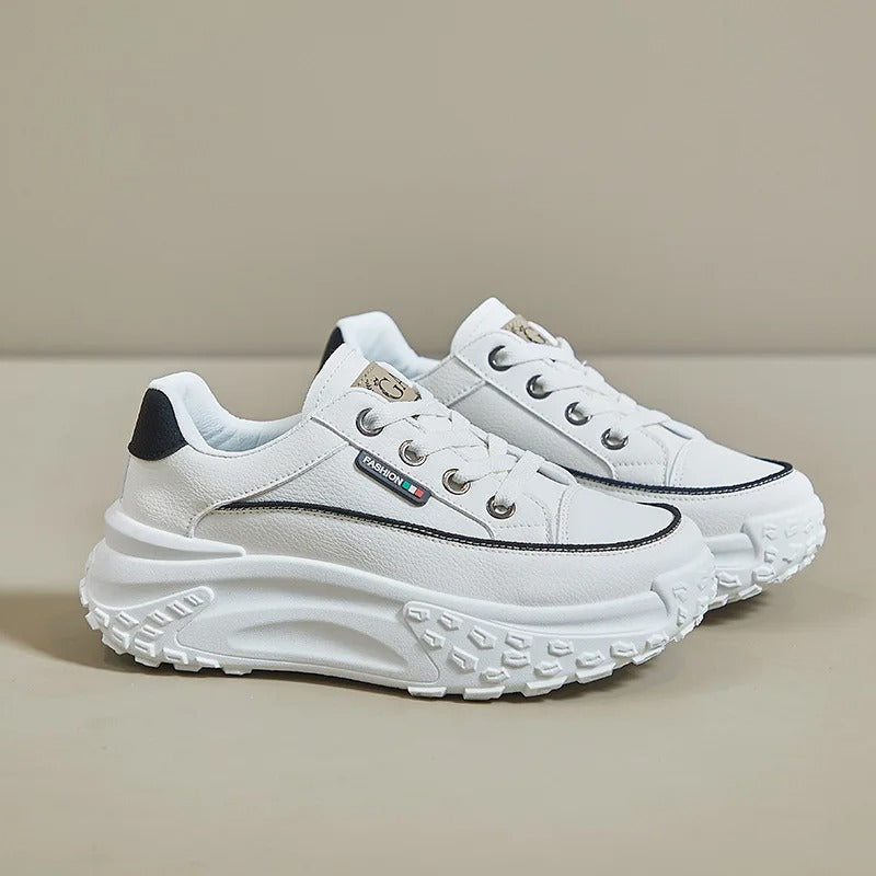 Levoire | Baskets Chunky Orthopédiques Élégantes Beige