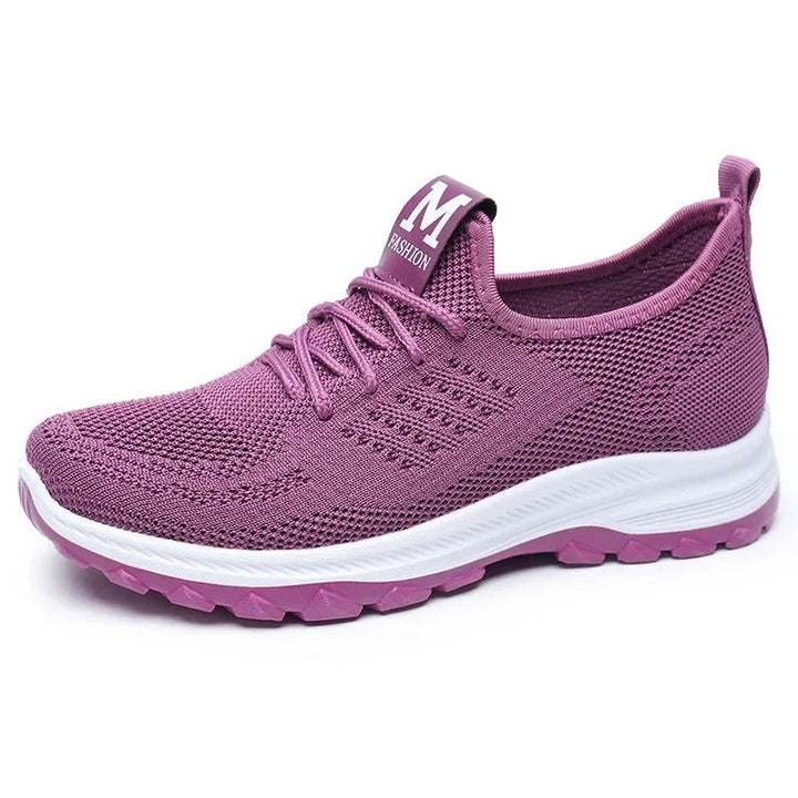 Levoire | Baskets Tissées Climatisées Avec Semelle Ergonomique Pour Femmes Lila