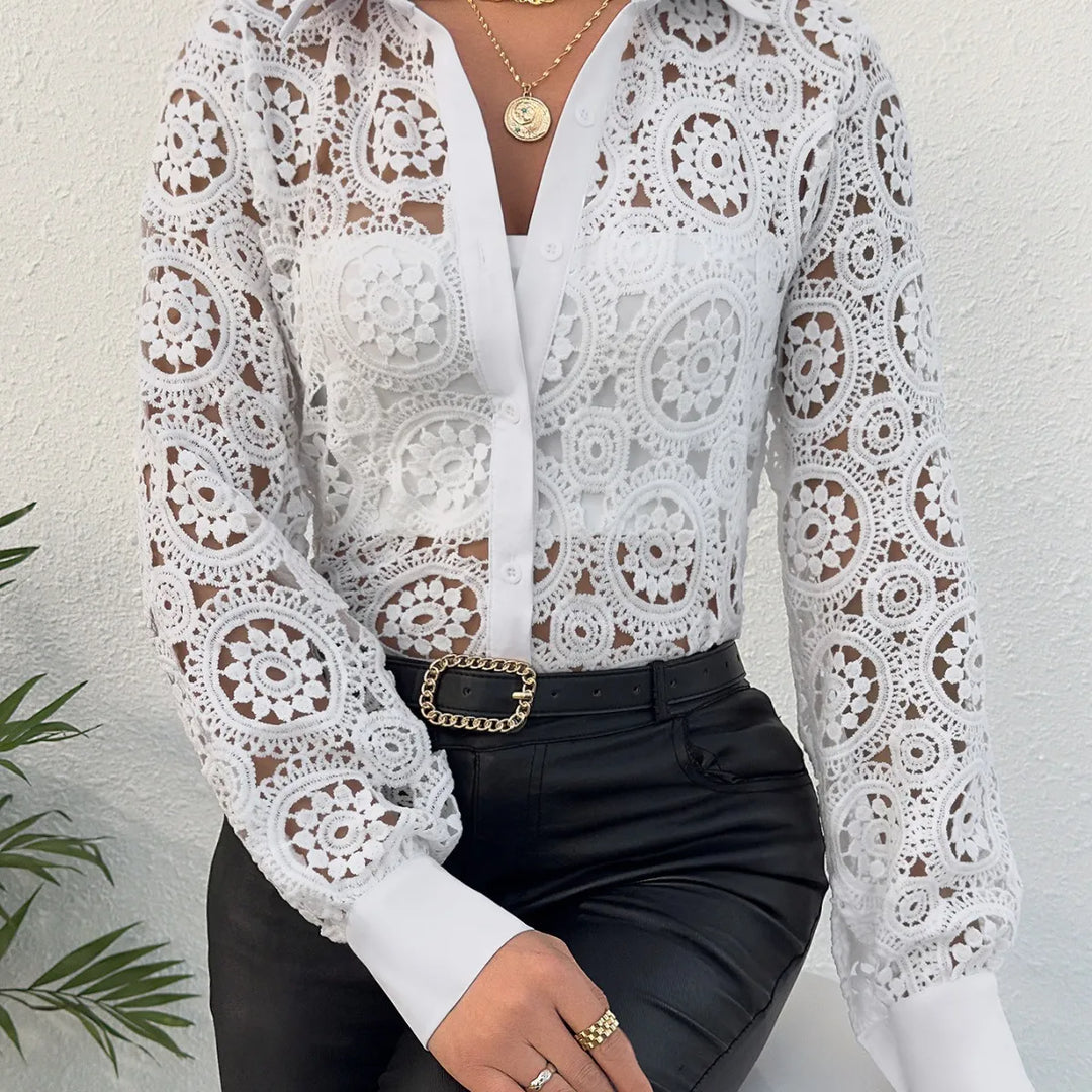 Levoire | manches longues coupe asymétrique Blanc