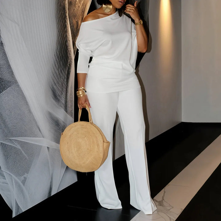 Levoire | vinokulma-manches longues et pantalons amples Blanc