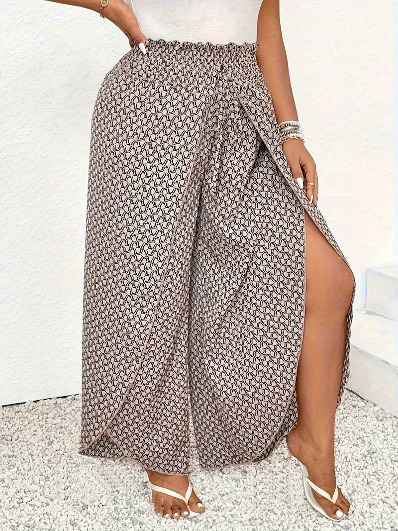 Levoire | robe fluide à taille haute Marron