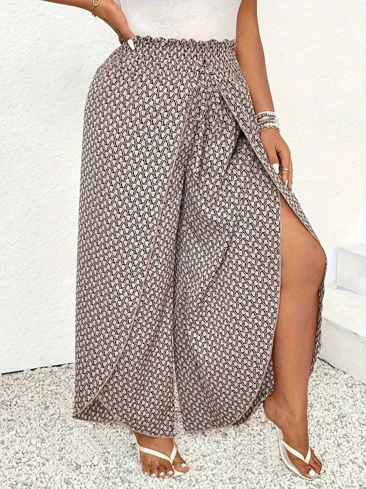 Levoire | robe fluide à taille haute Marron