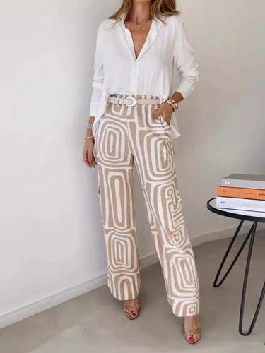 Levoire | chemise à manches longues et pantalons larges