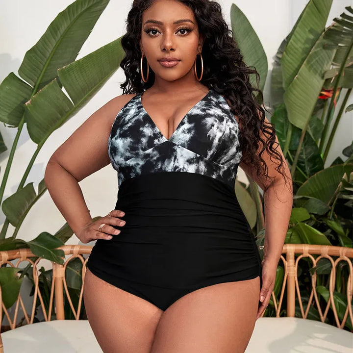 Levoire | Maillot de bain une pièce imprimé texturé NOIR