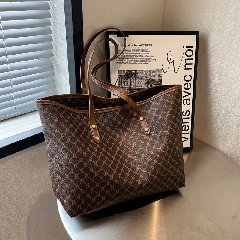 Levoire | Sac Géométrique Rétro Marron foncé