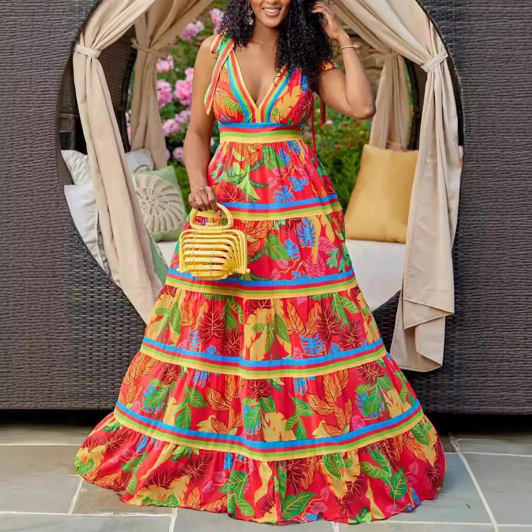 Levoire | longue ouverte été sans manches Rouge