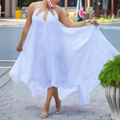 Levoire | chemise sexy longue à chaîne métallique large