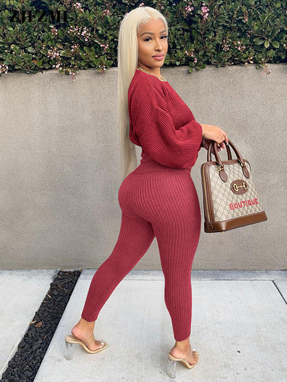 Levoire | top à manches longues pour une robe extensible et leggings assortis