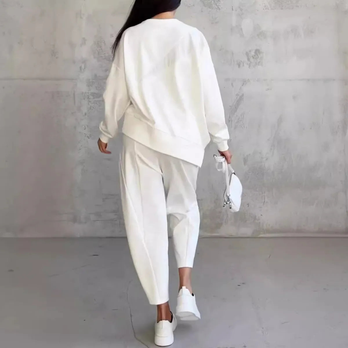 Levoire | col rond chemise à manches longues et pantalon