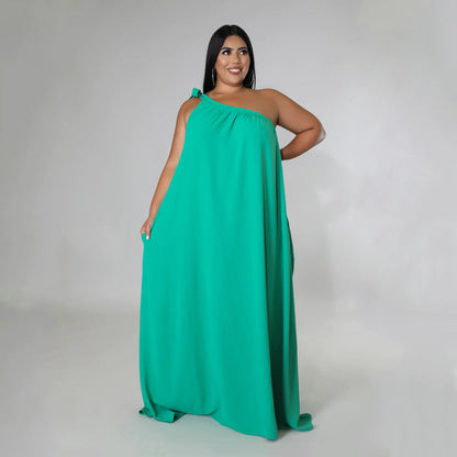 Levoire | robe longue à épaules nues VERT XL