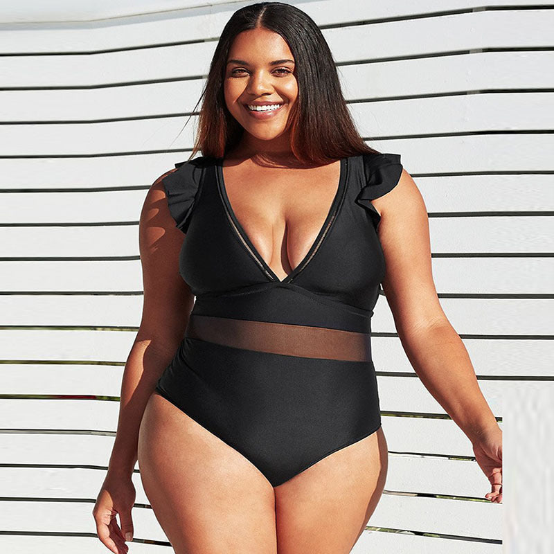 Levoire | Maillot de bain à encolure en V NOIR
