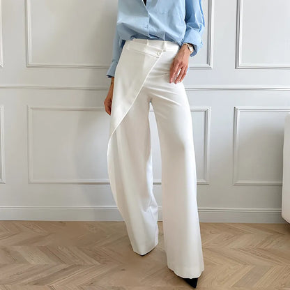 Levoire | jupes larges taille haute asymétriques Blanc