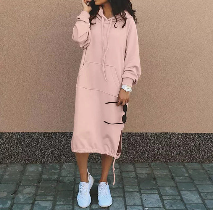 Levoire | sweat à capuche long, manches longues ROSE S