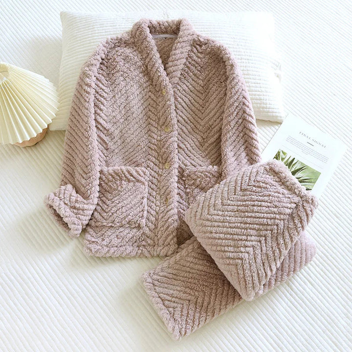 Levoire | Snuggle Duo Pyjama Chaud Et Doux Lilas
