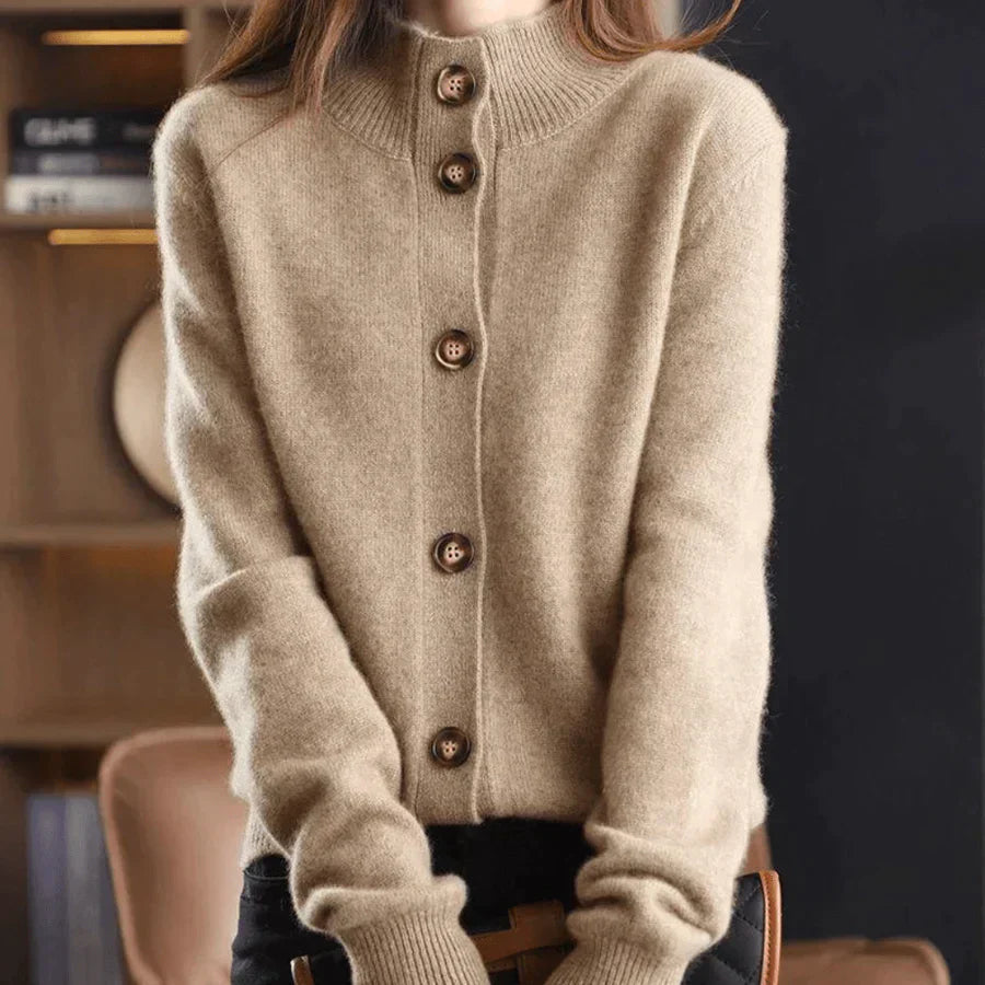 Levoire | Pull Long À Manches Chaudes Avec Liste De Boutons
