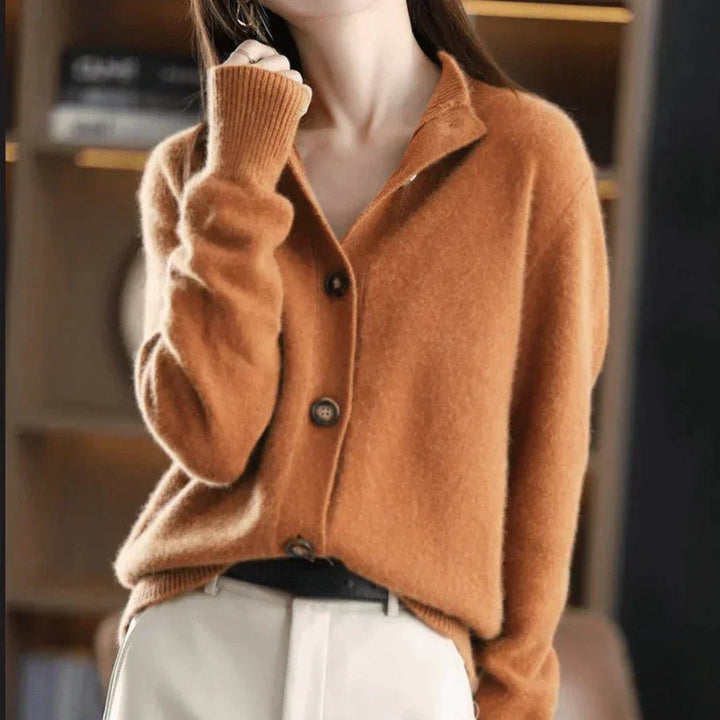 Levoire | Pull Long À Manches Longues Chaud Avec Encolure Braun
