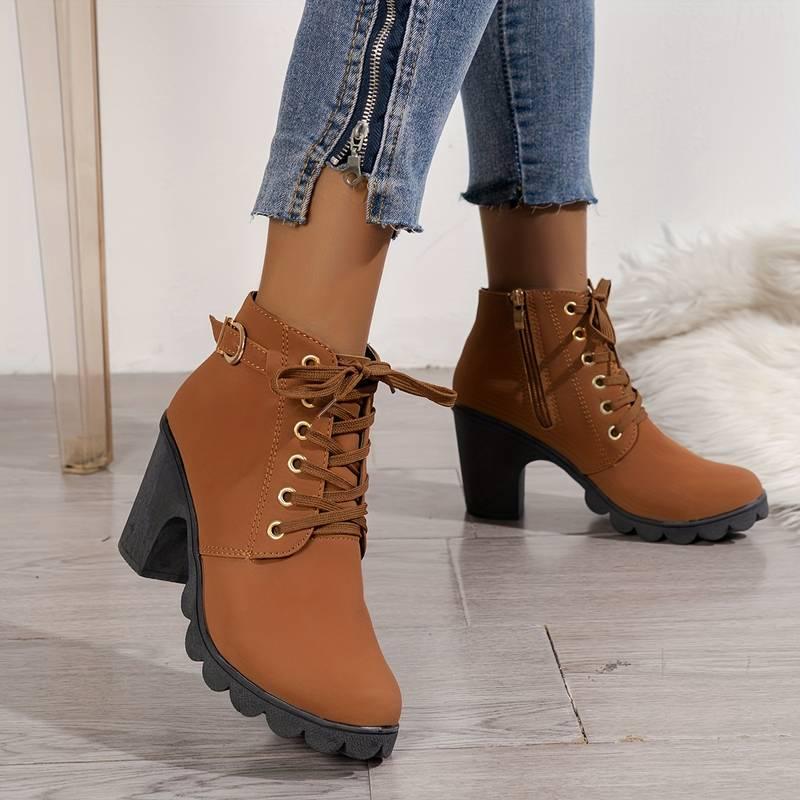 Levoire | Chaussures à lacets et à talons Brun clair