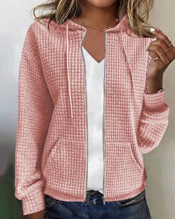 Levoire | Veste tricotée avec un design côtelé Rosa