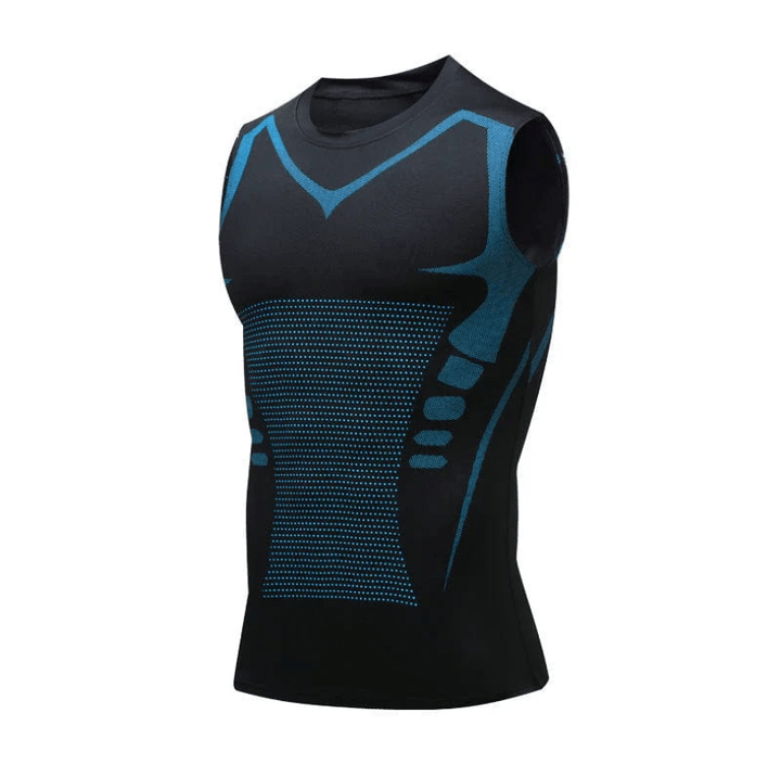 Levoire | Gilet mince pour hommes soutien, posture améliorée & perte de poids Noir Bleu