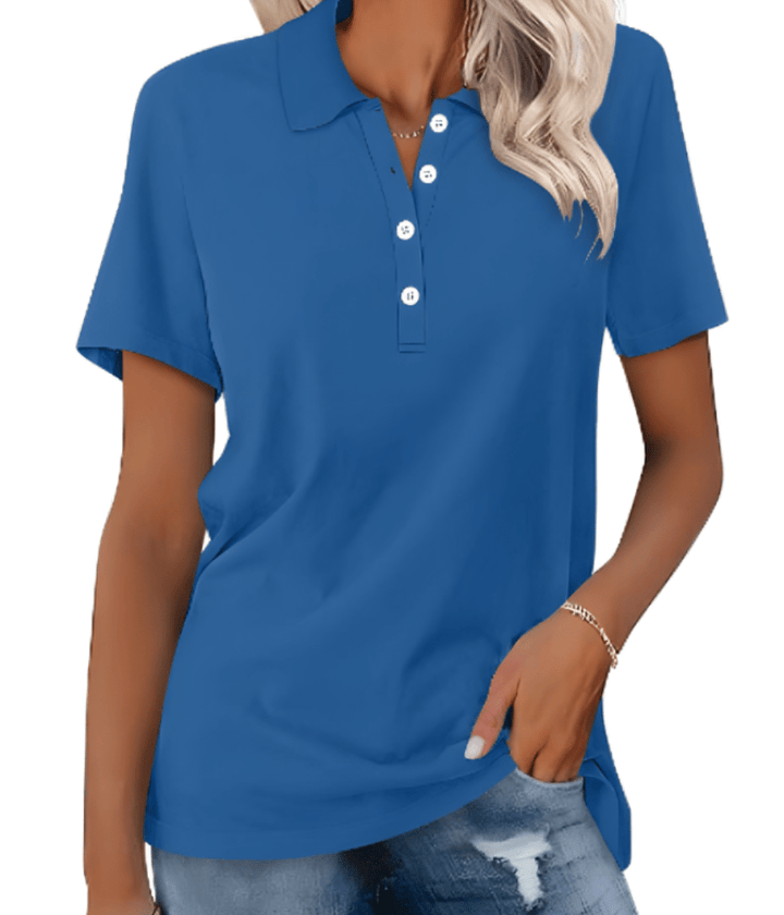Levoire | Polo durable femme Design classique & confortable Bleu