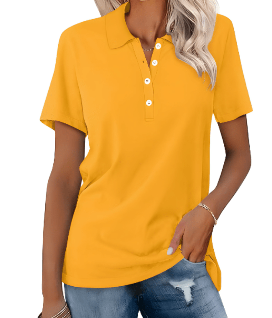 Levoire | Polo durable femme Design classique & confortable Jaune