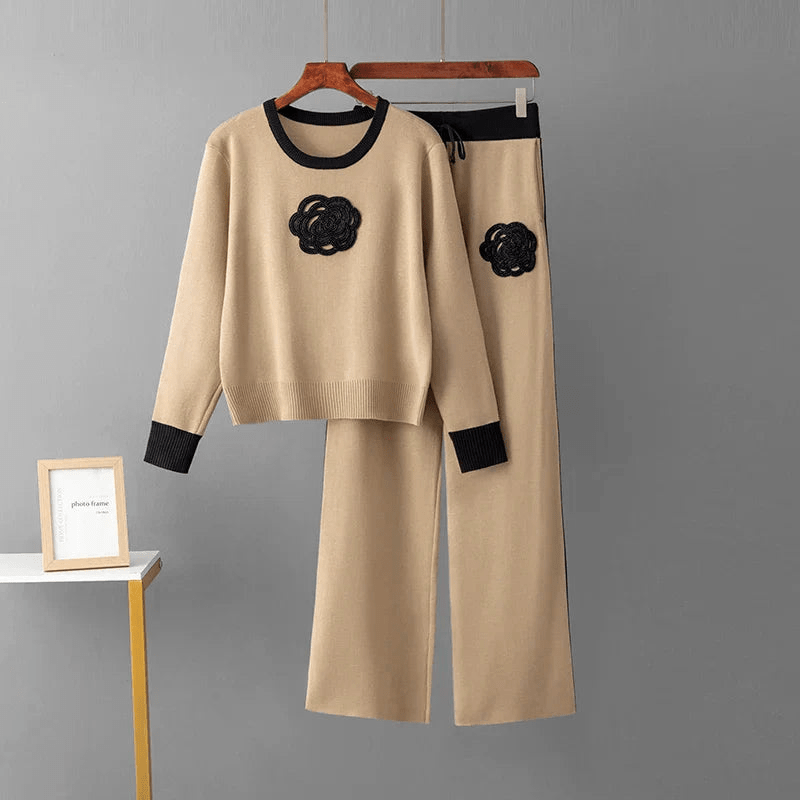 Levoire | Costume femme à deux pièces confortable Kaki Taille unique
