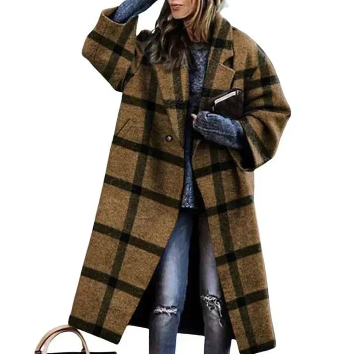 Levoire | Manteau En Laine Élégant Et Chaud Pour Femmes Kaki