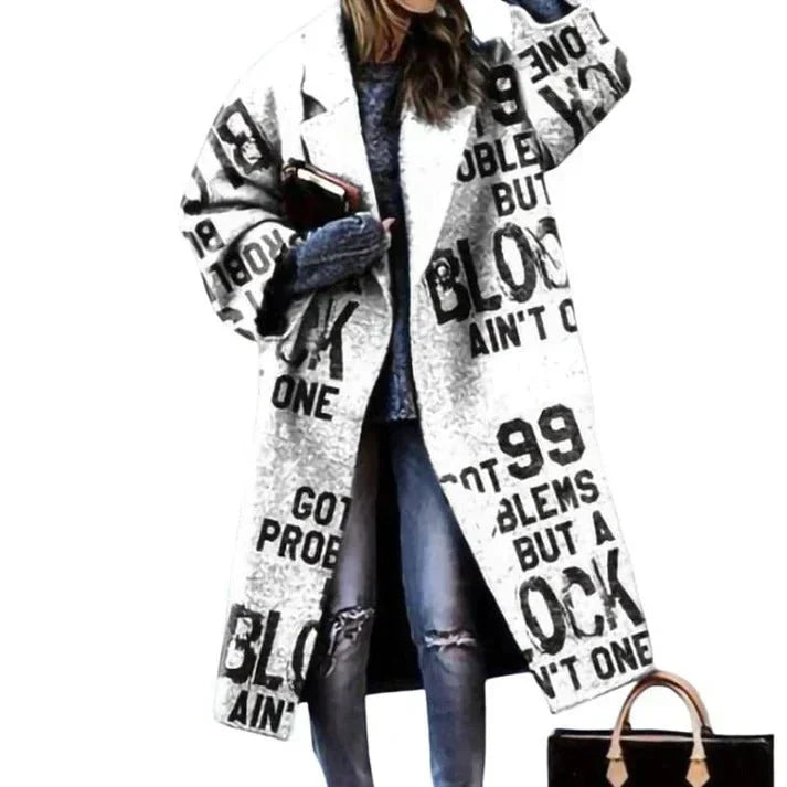 Levoire | Manteau En Laine Élégant Et Chaud Pour Femmes Blanc