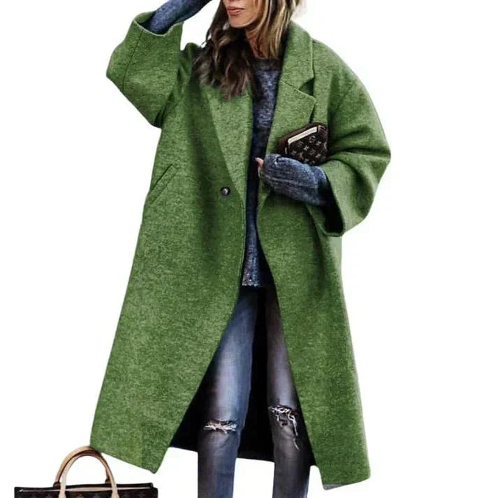 Levoire | Manteau En Laine Élégant Et Chaud Pour Femmes Vert