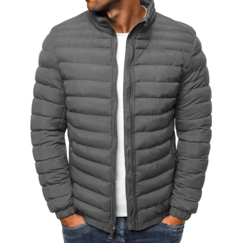 Levoire | Veste pour hommes rembourrée Chaude & Confortable Gris
