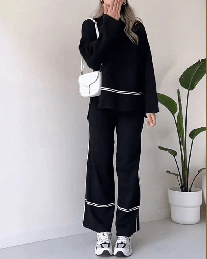 Levoire | Mode femme décontractée sans effort Ensemble Confortable & Tendance Noir