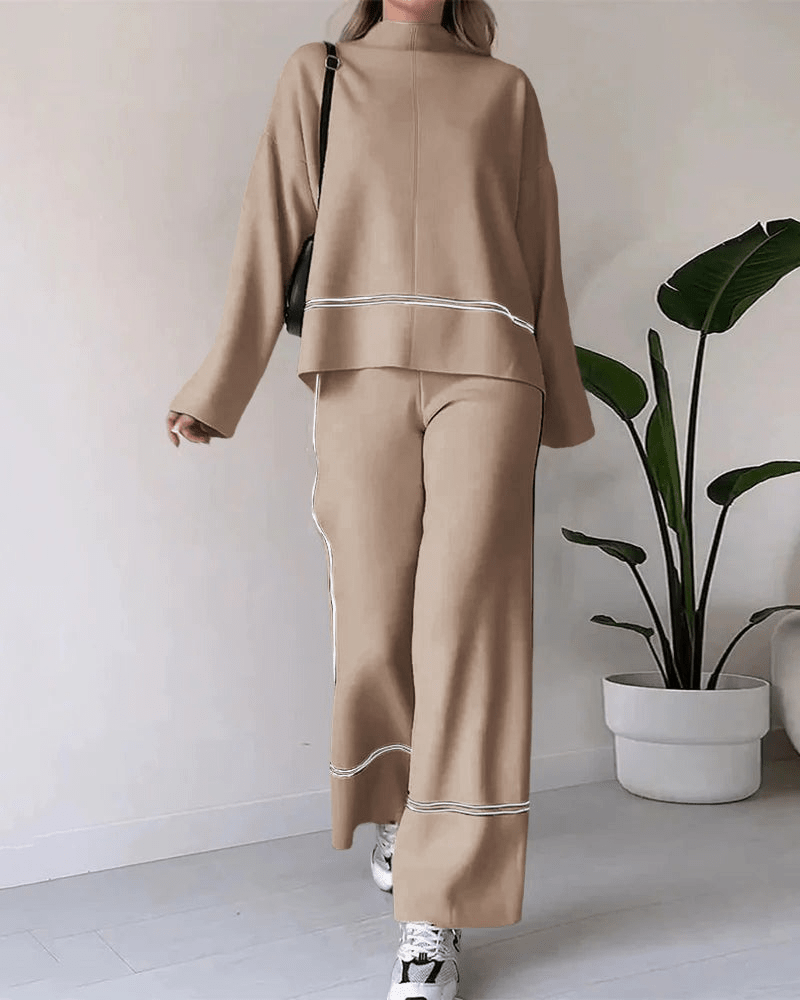 Levoire | Mode femme décontractée sans effort Ensemble Confortable & Tendance Kaki