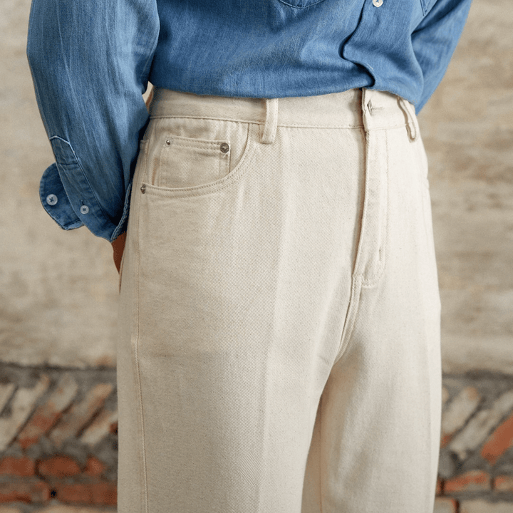 Levoire | Pantalon En Denim Vanille