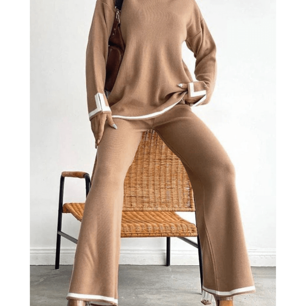 Levoire | Ensemble de loungewear confortable taille plus pour femmes Kaki