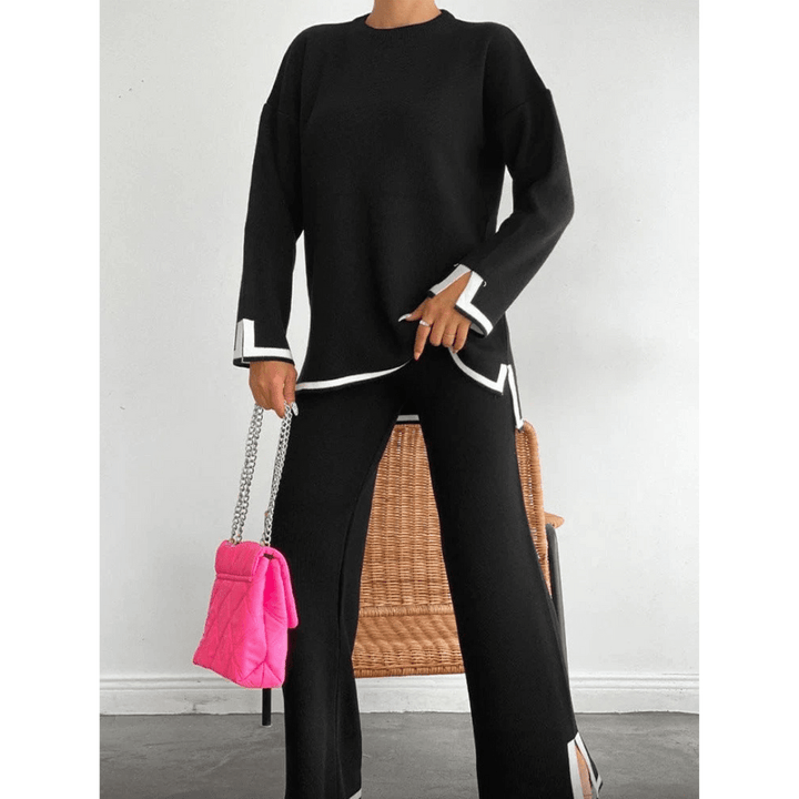 Levoire | Ensemble de loungewear confortable taille plus pour femmes Noir