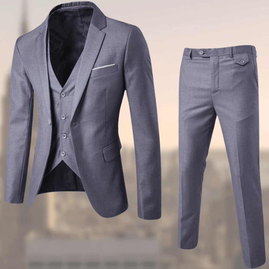 Levoire | Costume Trois Pièces Chic Homme Gris